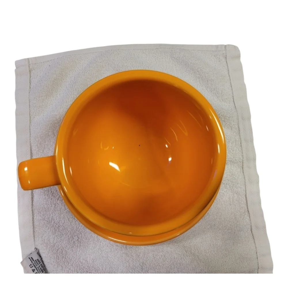 Fiesta JUMBO MUG/Jumbo Saucer Set TANGERINE